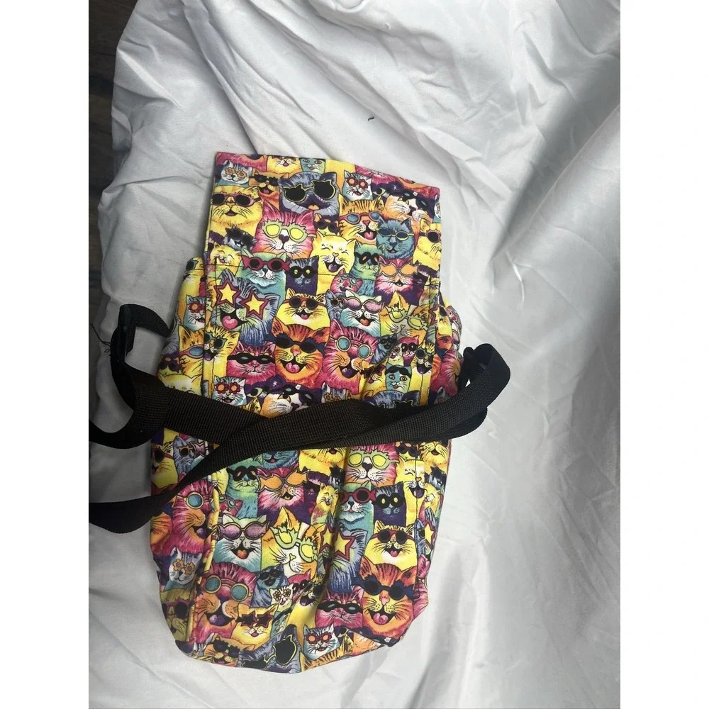 Cool Tote Colorful‎ Cats Sunglasses Insulated Lunch Bag Cooler